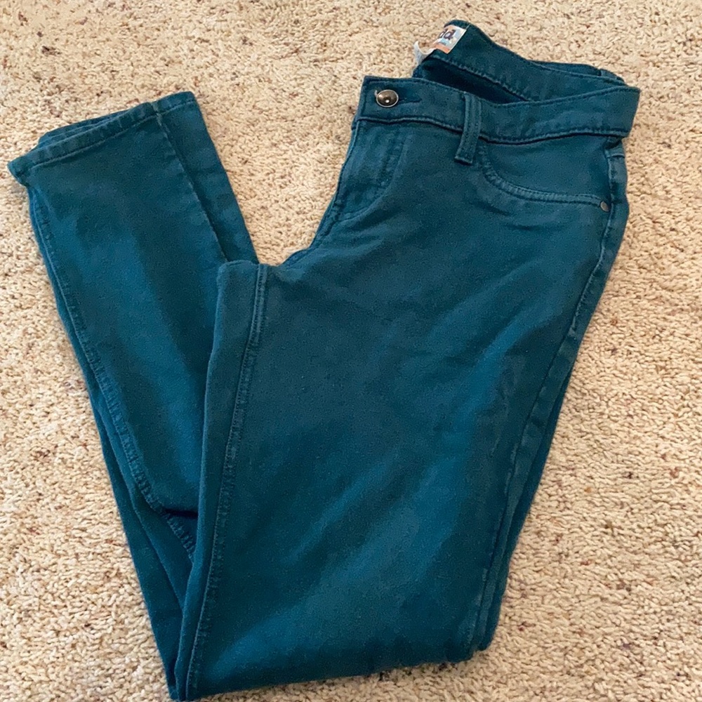 Dark Teal Size 9 Mudd Jeggings
